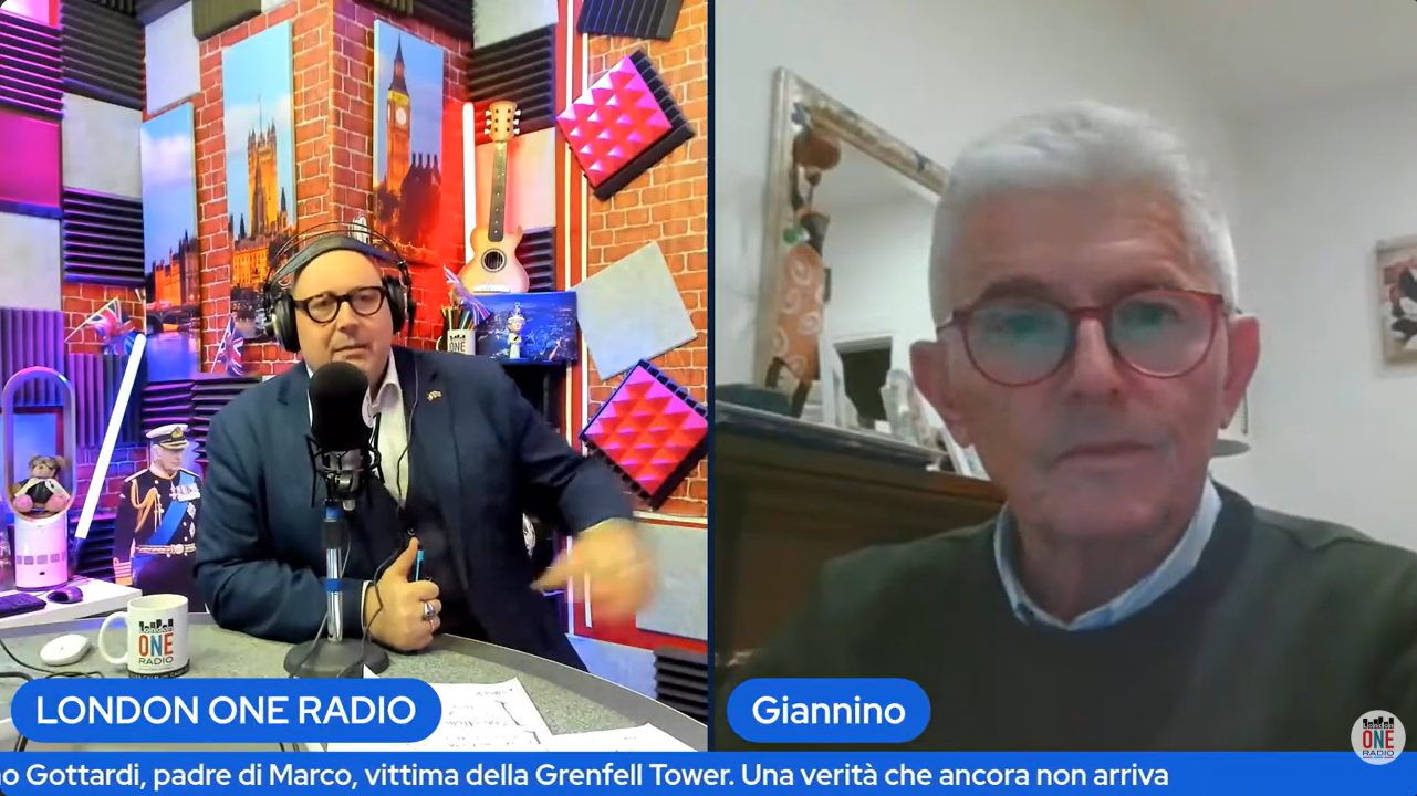 Londra. Intervento su London One Radio |  Grenfellove - Marco e Gloria