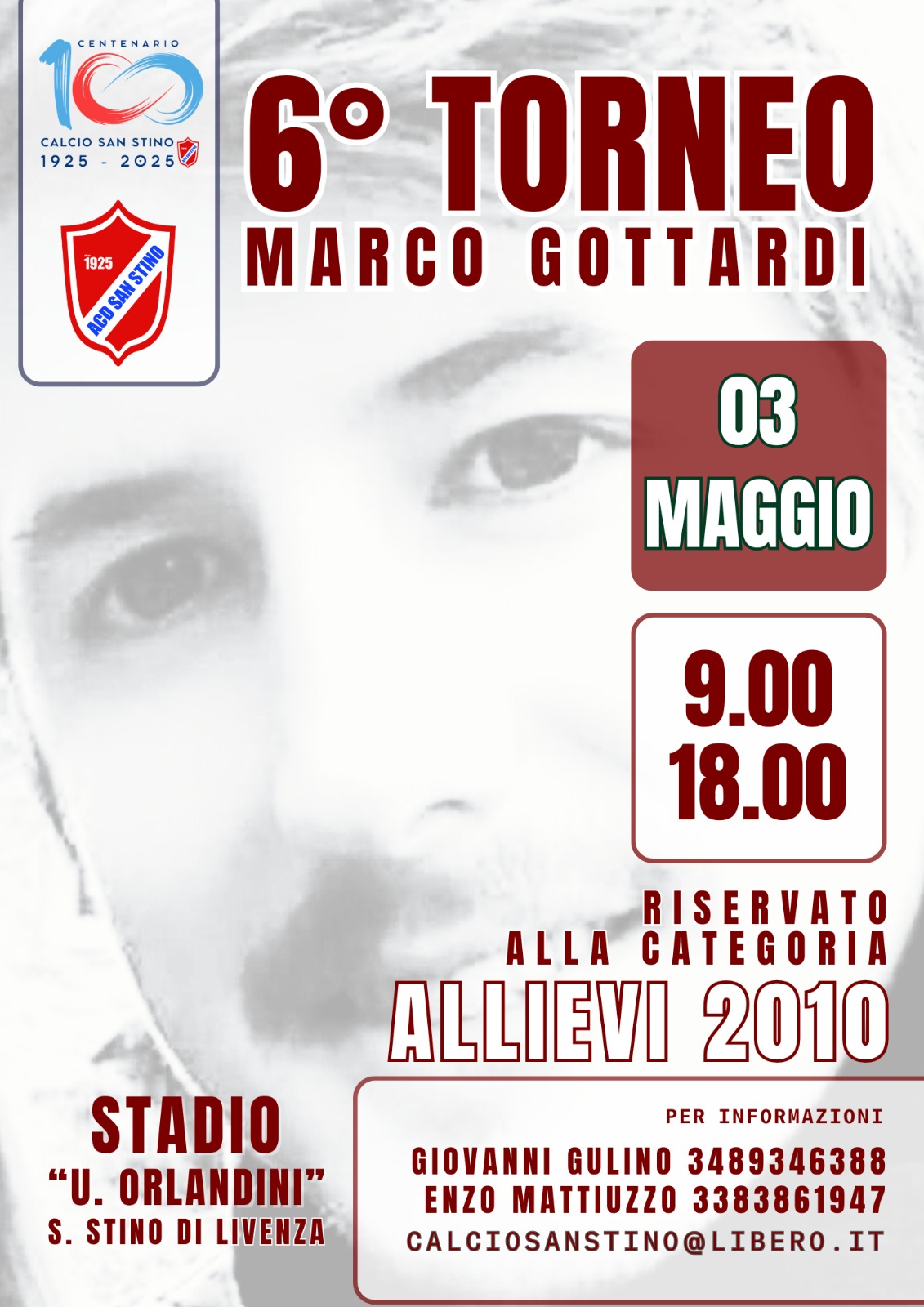 San Stino di Livenza (VE). Torneo di calcio giovanile “Memorial Marco Gottardi” | Ultime news Grenfellove - Marco e Gloria